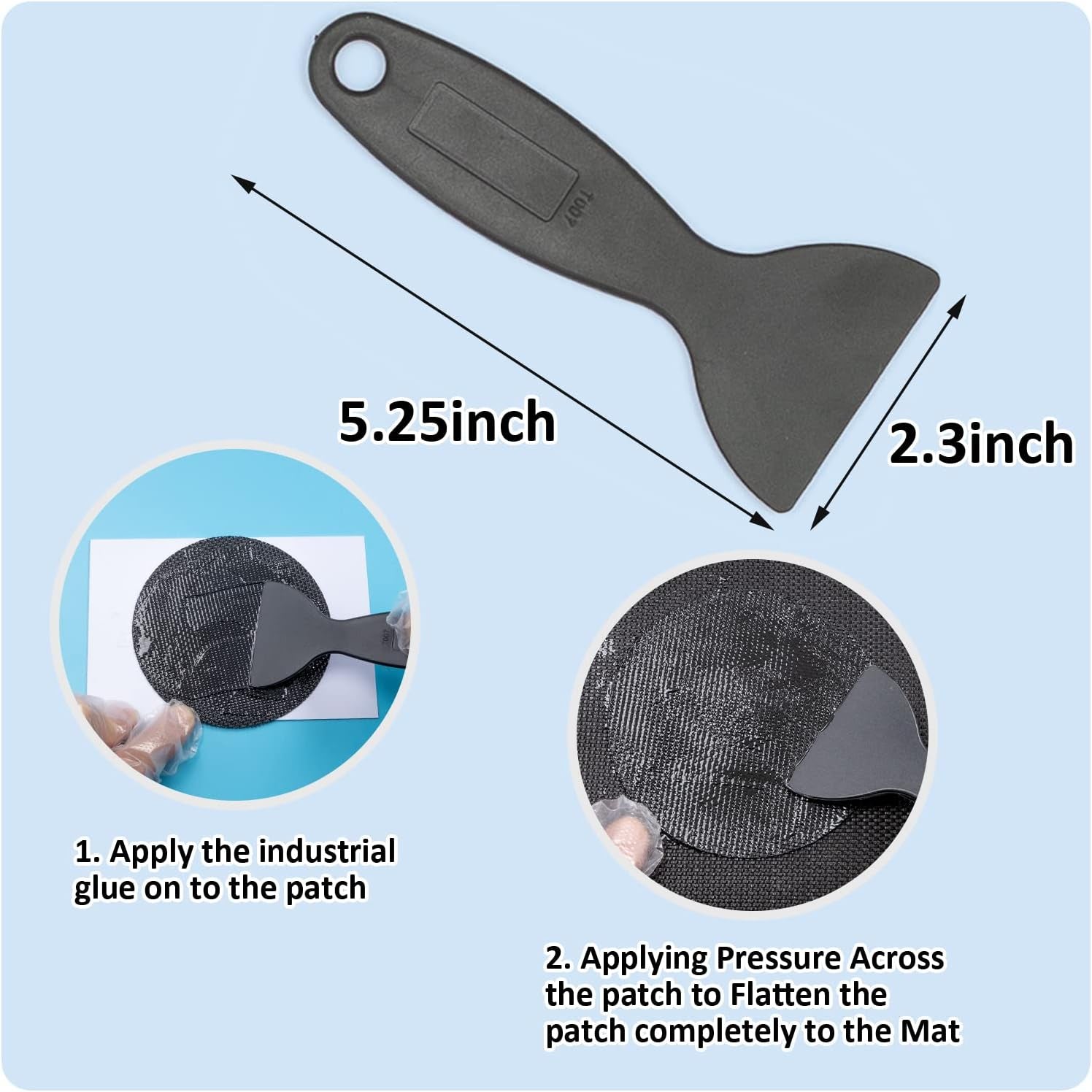 Trampoline Patch Repair Kit 4 Inch Circle on Patches | Repair Trampoline Mat Tear or Hole in a Trampoline Mat